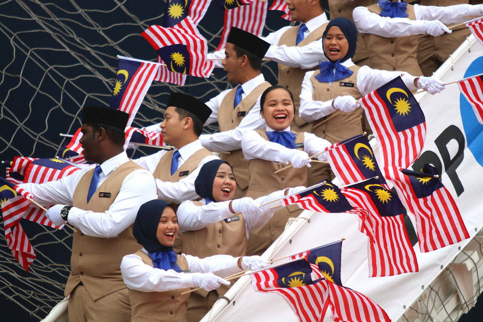 参加第46 届东南亚与日本青年船计划的马来西亚青年代表团。越通社记者 青武 摄
