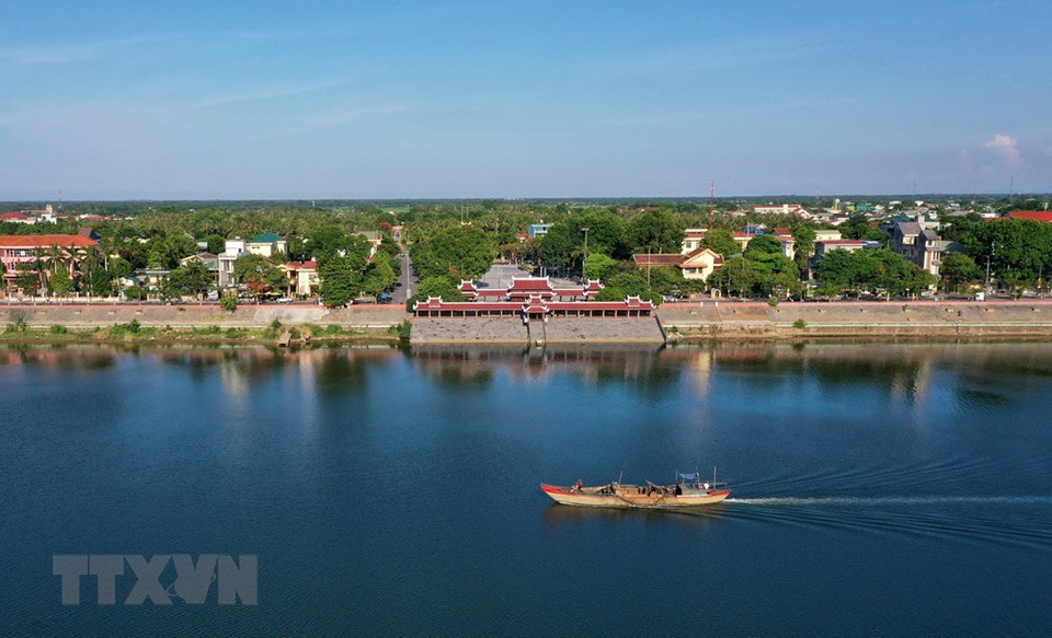 石汗江南岸放花码头位于广治古城国家级特殊遗迹区中。越通社记者 胡求 摄