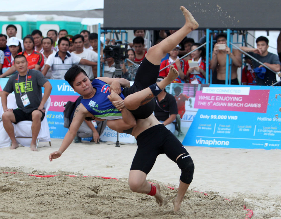 摔角赛项（图片来源：越通社）