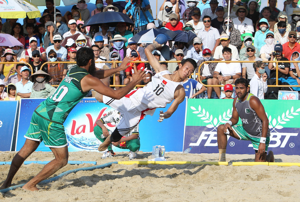 越南和巴基斯坦手球队（图片来源：越通社）