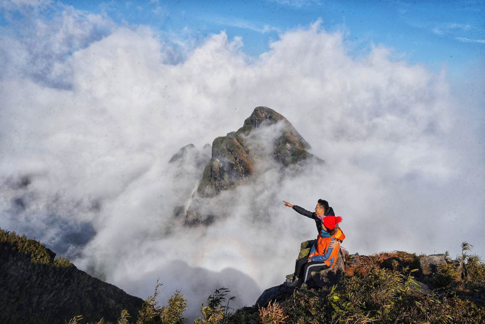 高达3090米的五指山。越通社记者 陆香秋 摄