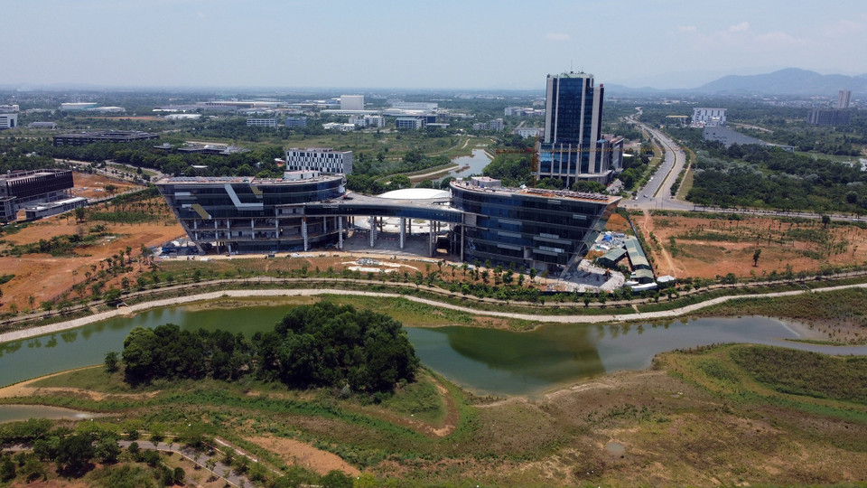 和乐高科技园区多项工程正在完善并投入使用。图自越通社