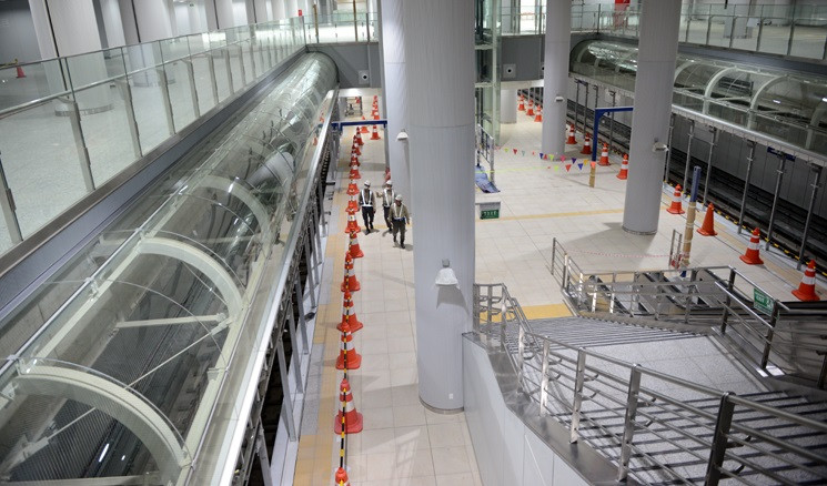 根据设计，一号线共用一层和二层楼，其他线路共用三和四层楼。图自 越通社《信息报》