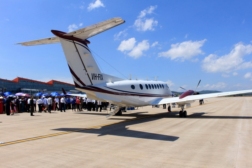 云屯国际航空港是越南第一个私人投资的国际级航空港。图自越通社