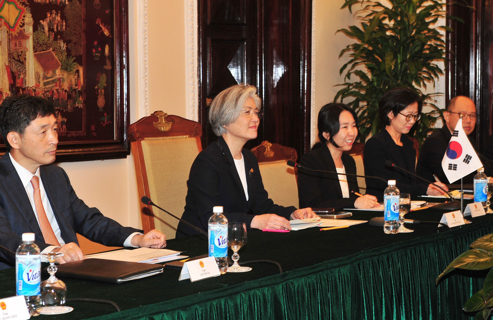 韩国外交部长康京和。越通社记者 阮康 摄