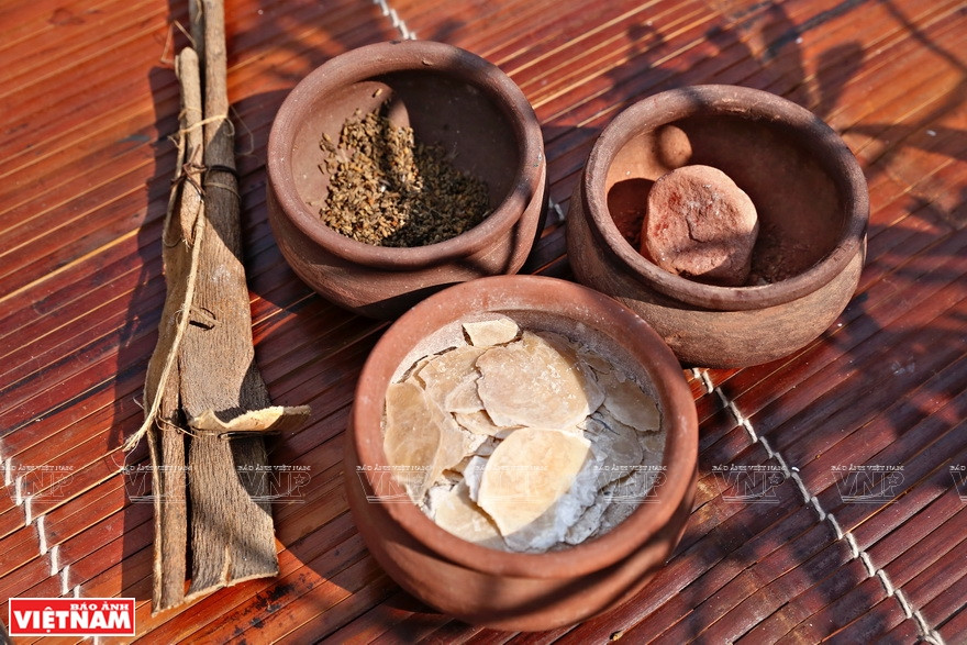 东湖画颜料。越南画报记者 功达 摄