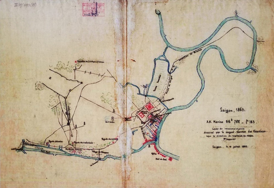 1860年出版的西贡地图。图自组委会