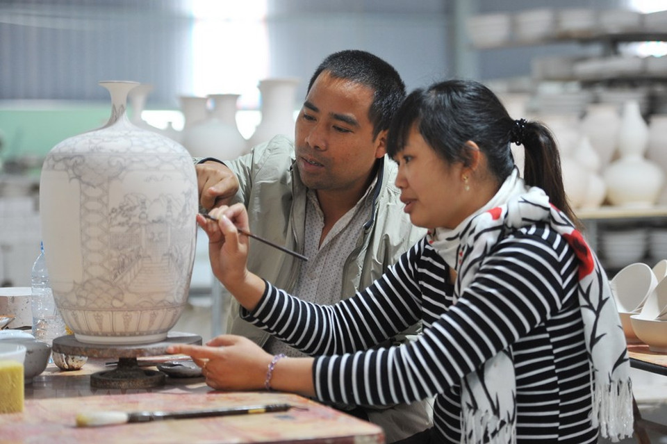 现在，蒲钵陶瓷村正逐步恢复。越通社记者 明德 摄