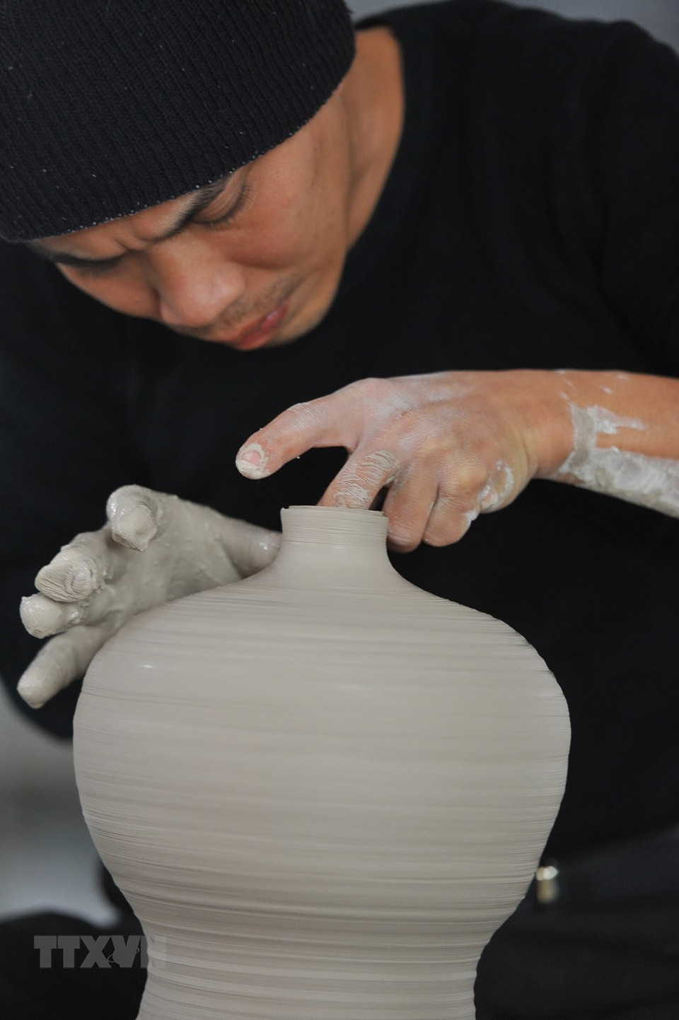 蒲钵陶瓷村是钵场陶瓷村的起源地。越通社记者 明德 摄