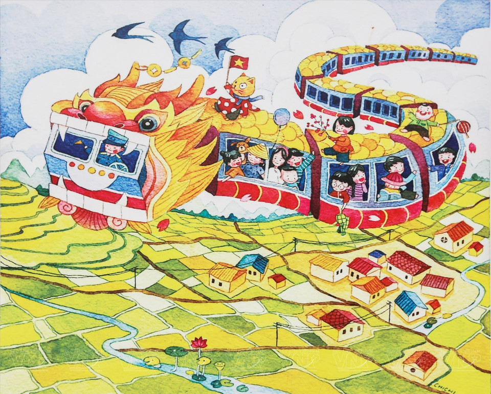 参展作品给观众带来有趣的视角。图自越通社/越南画报