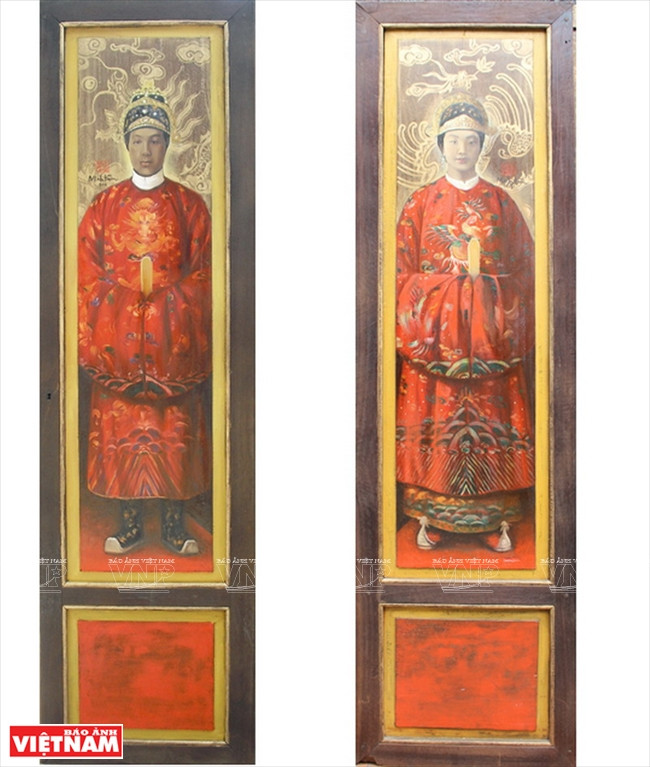 保大皇帝（1926-1945）与妻子南方皇后在婚礼上。图自越南画报