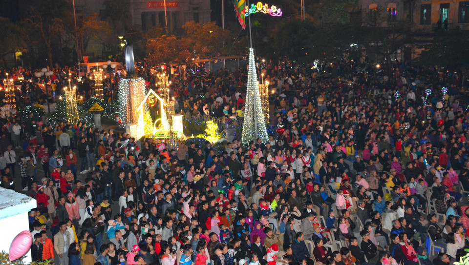 南定省喜迎圣诞节。图自越通社