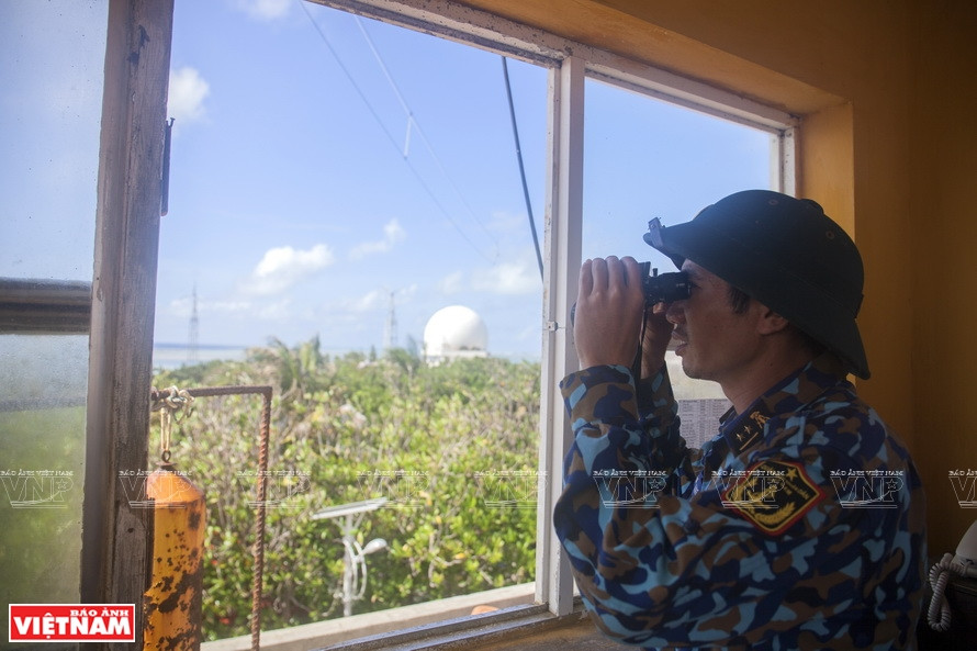 44号雷达站负责对东海长沙群岛领空300公里半径范围内进行监视。越通社记者 通海 摄