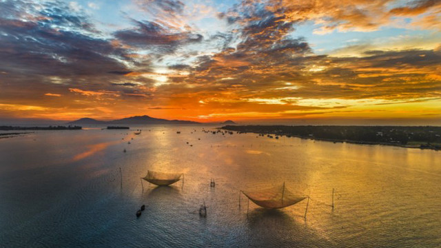 广南省大门海滩的无可比拟之美。图自因特网