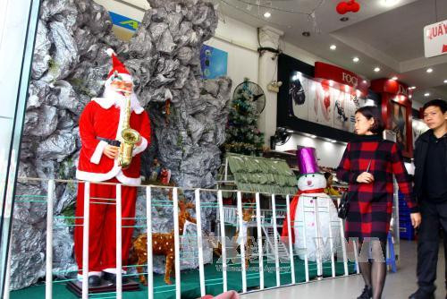 岘港市的超市也充满过节气氛（图片来源：越通社）