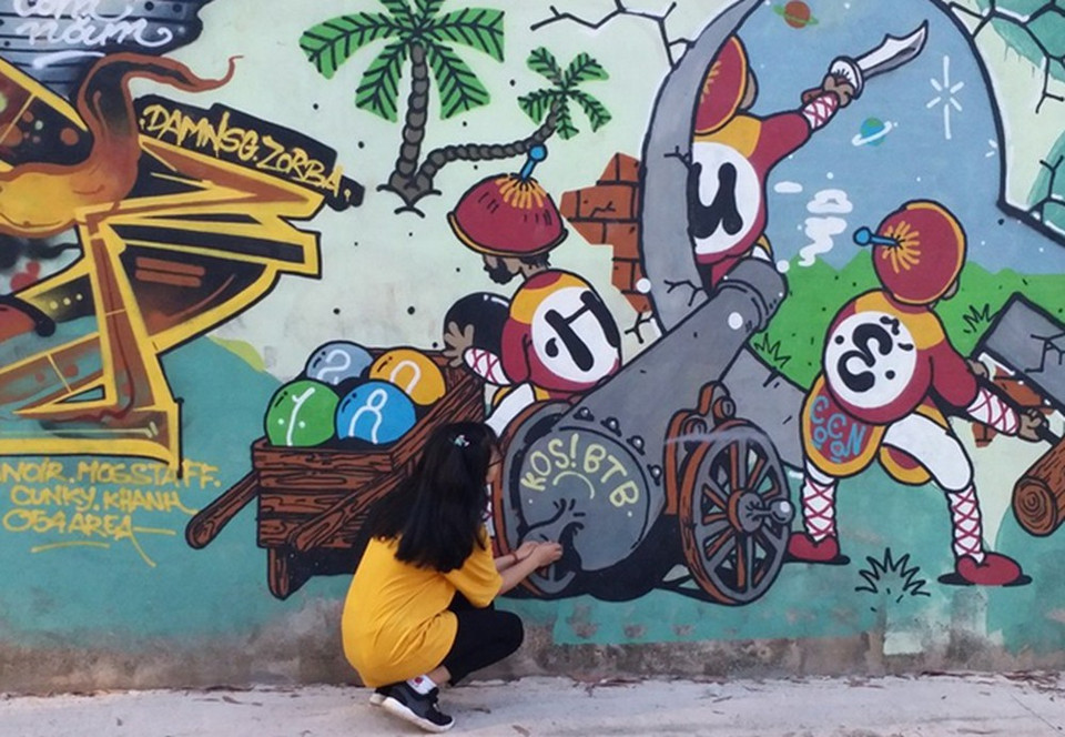 承天顺化省的壁画之路。图自互联网