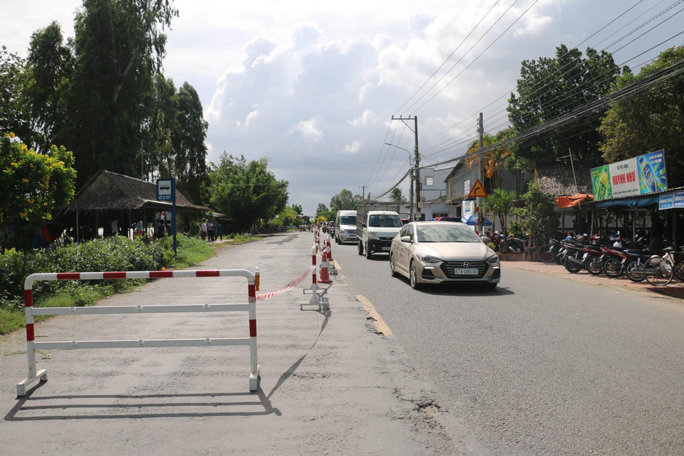 山体滑坡风险等级高的路段。越通社发