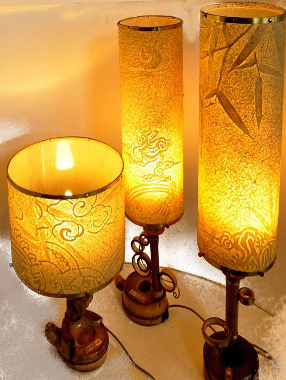 竹纸作品精美细腻，生动迷人。越通社记者国越 摄 