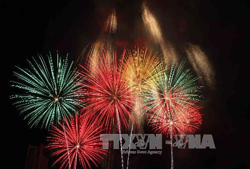 日本烟花表演。