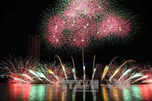 日本烟花表演。