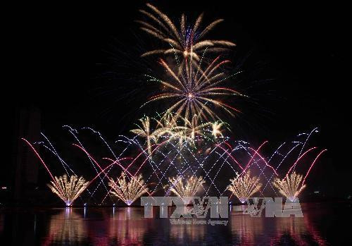 意大利烟花表演。