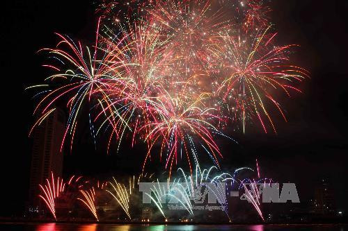 美国烟花表演。