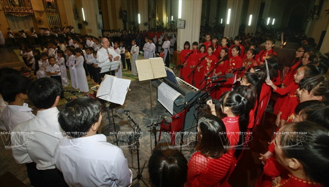 ​富涯教堂唱诗班（图片来源：越通社）