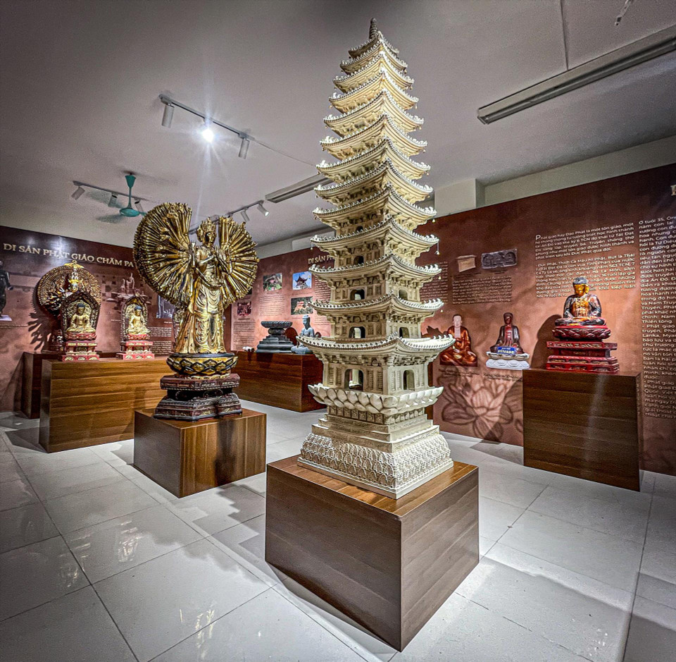 建筑师丁越方所制成的佛教文物三维模式作品。图自 越南画报