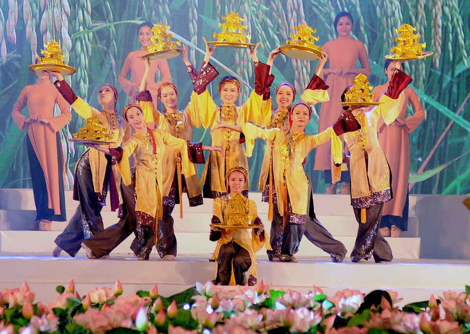 2017年胡志明市奥戴节吸引众多居民和国内外游客的青睐（图片来源：越通社）