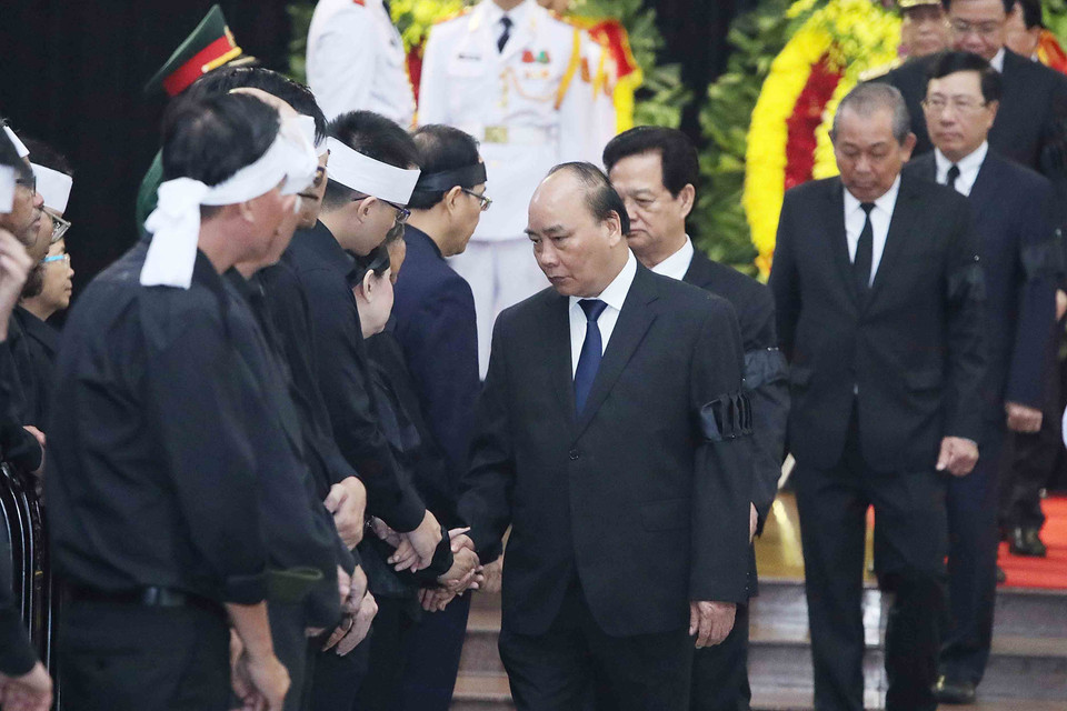 政府总理阮春福向黎德英同志的亲属表示深切慰问。图自越通社