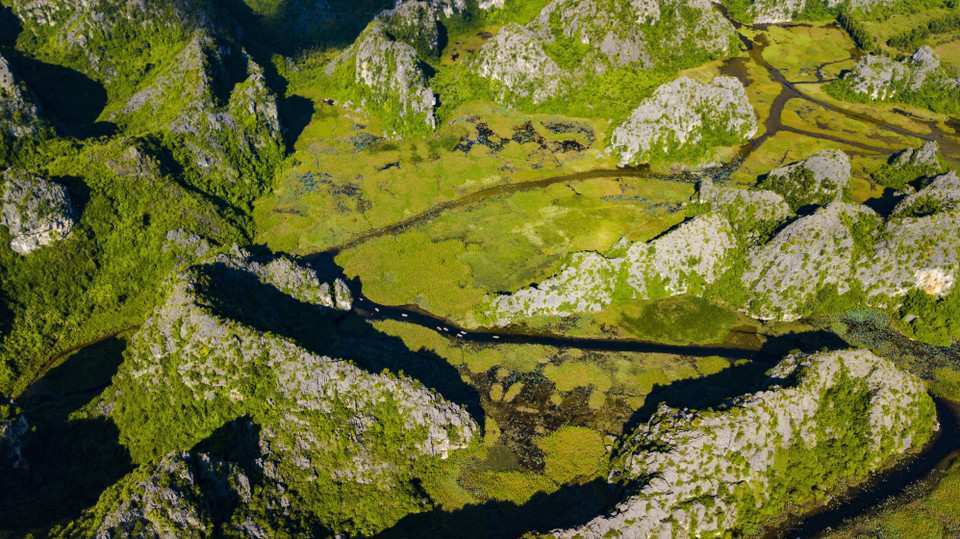 越南宁平省云龙湿地自然保护区美景。越通社记者 明德 摄