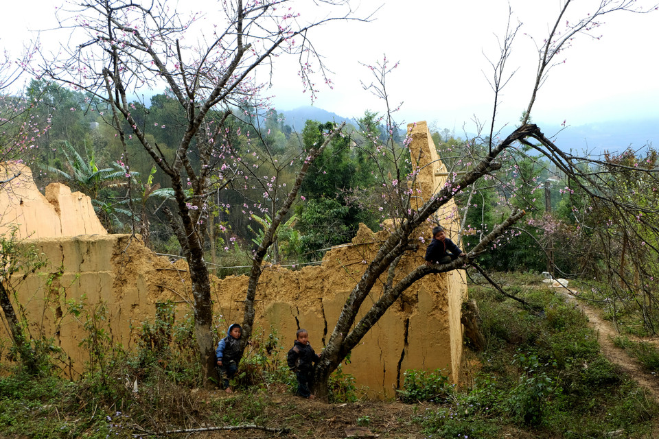 河江省的孩子们。越通社记者 祥安 摄。
