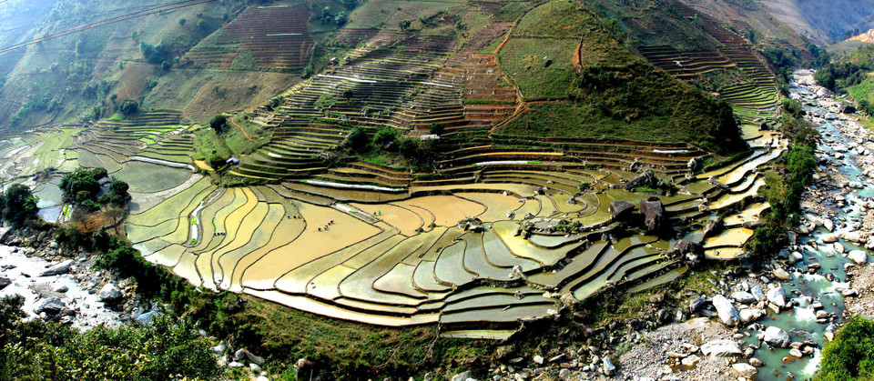 越南安沛省梯田美景尽收眼底。（图片来源：越通社）