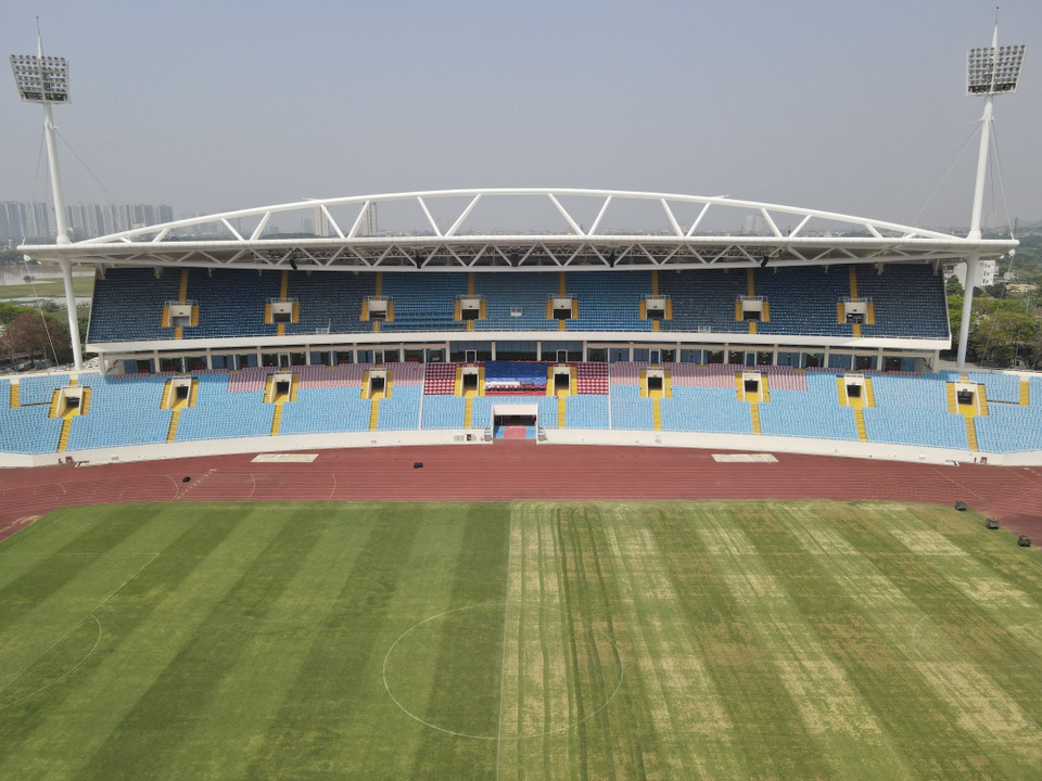 美婷国家运动场一系列基础设施升级完善项目基本完成，为第31届东南亚运动会各项赛项做好准备。图自越通社