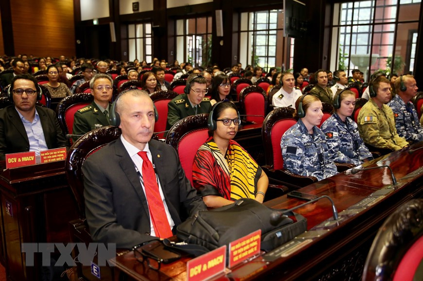 国际代表出席出征仪式。图自越通社