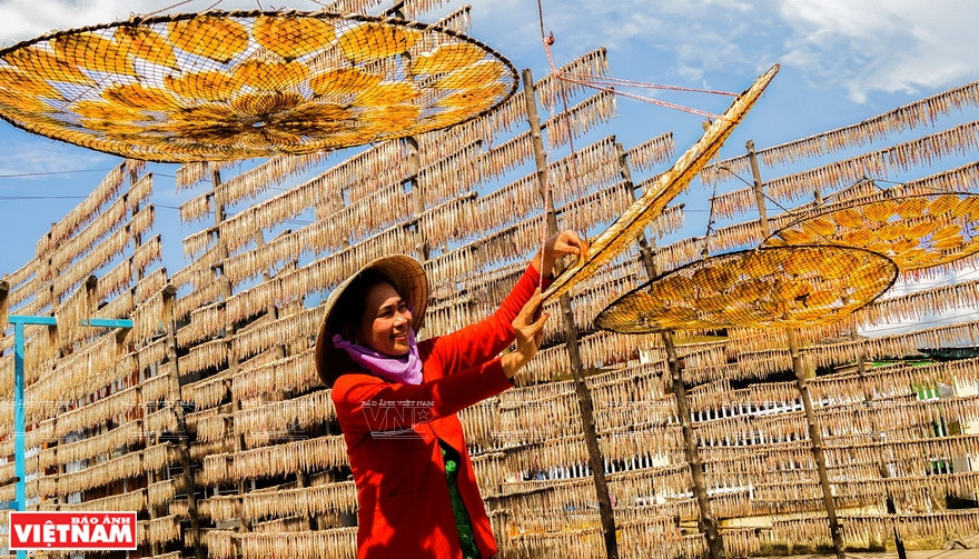 干海鲜是金瓯省的特产。图自越通社