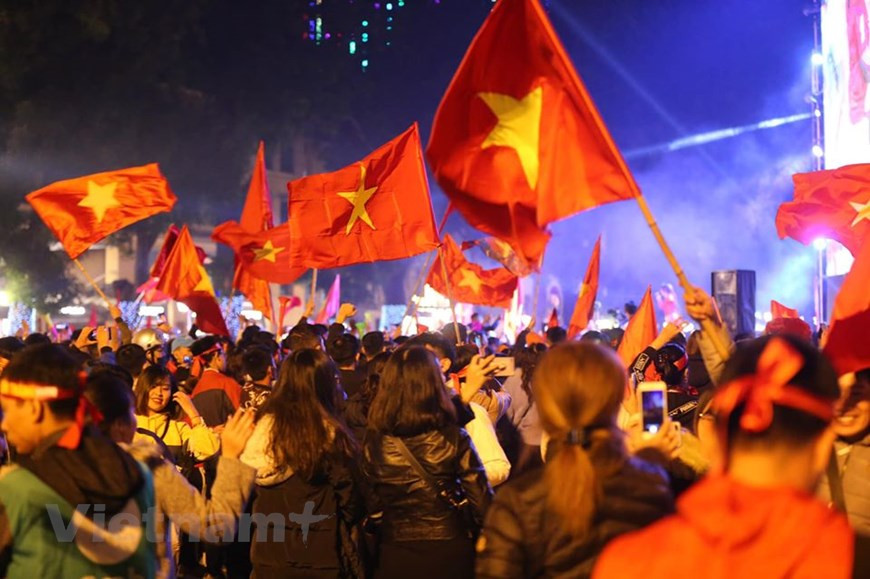 喜庆气氛浓浓。图自越通社