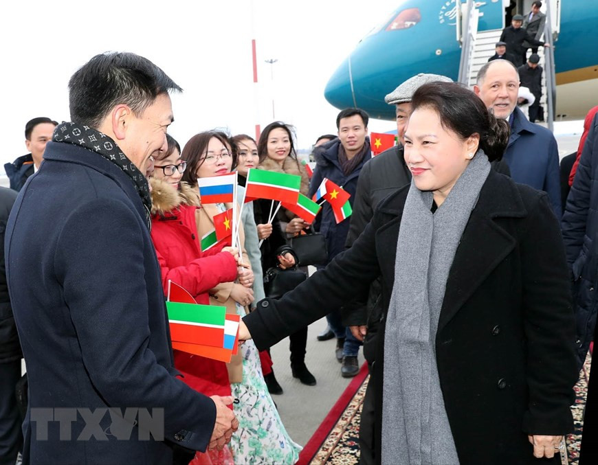 这是阮氏金银担任越南国会主席以来首次对俄罗斯进行正式访问。此访意在进一步加强越南与俄罗斯全面战略伙伴关系以及推动两国立法机构关于议会合作的合作协议落地实施。图自越通社