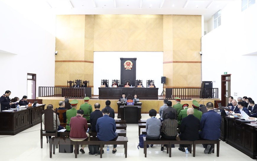 法庭全景。图自越通社