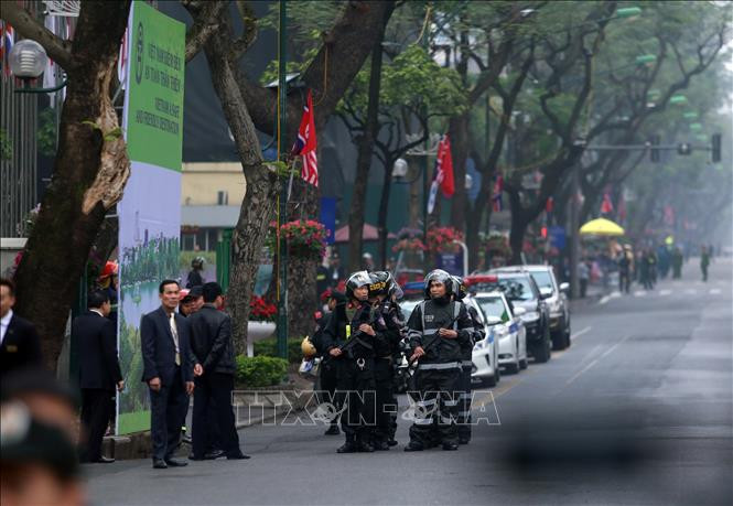 越南为朝鲜最高领导人金正恩一行提供绝对的安全保障。图自越通社
