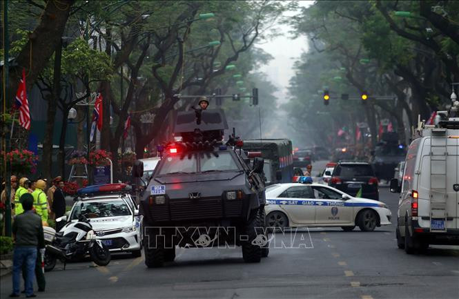 越南为朝鲜最高领导人金正恩一行提供绝对的安全保障。图自越通社