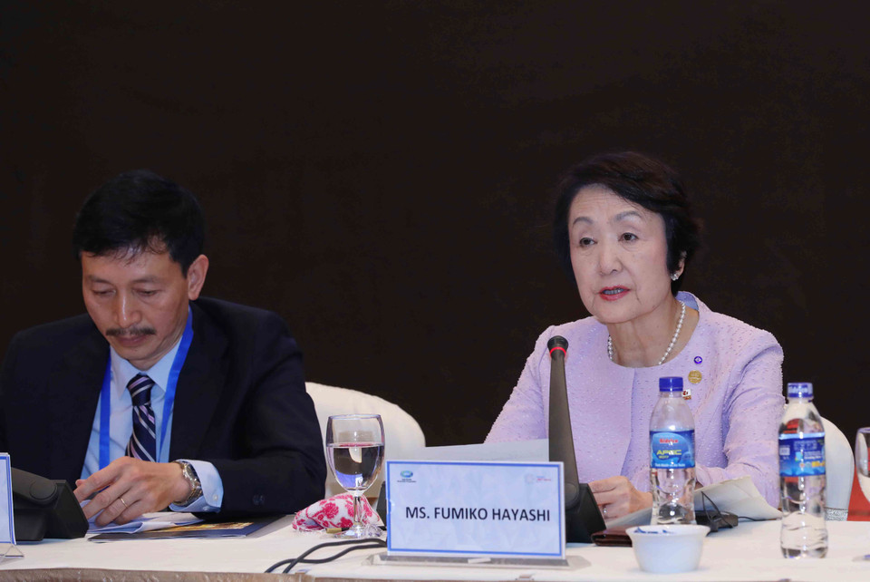 日本横滨市市长林文子。（图片来源：越通社）