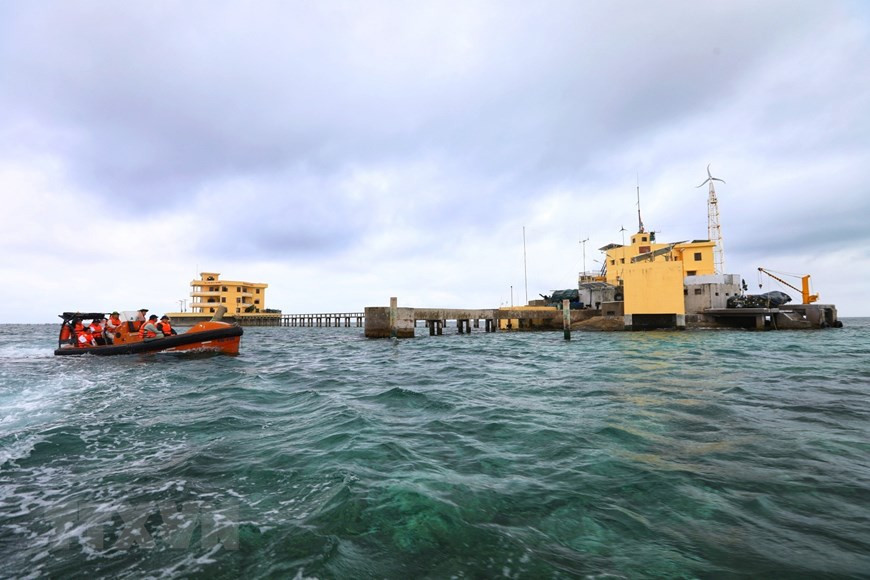 乙大礁全景。图自越通社