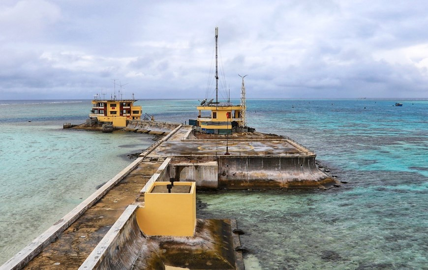 甲大礁全景。图自越通社