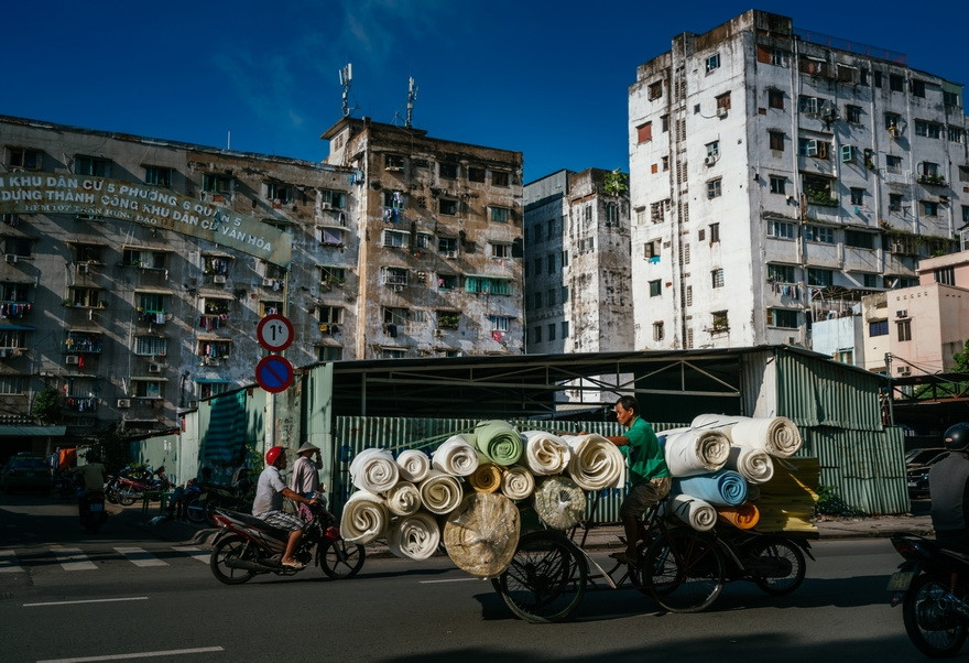 胡志明市第五郡第六坊公寓。图自越南画报