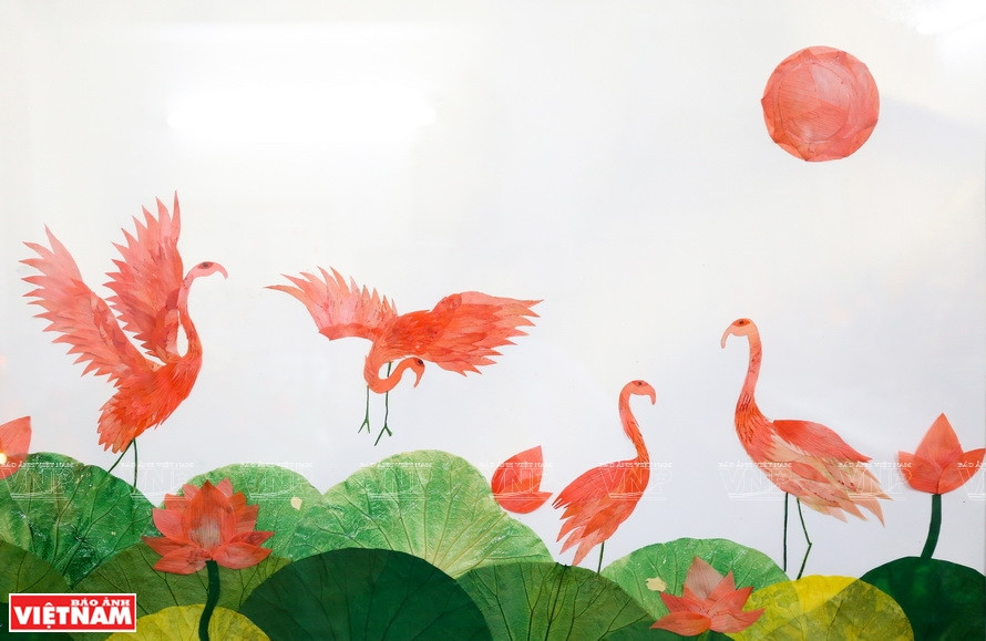 荷叶艺术作品。图自《越南画报》