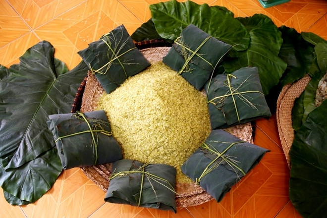 望村的扁米是不少人喜欢的一种小吃。图自越通社