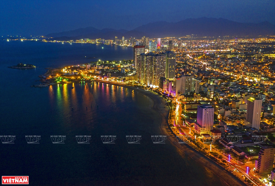 《芽庄——我爱的城市》作品。图自越通社