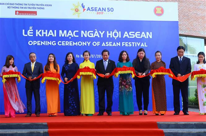  东盟节开幕式。 （图片来源：越通社）