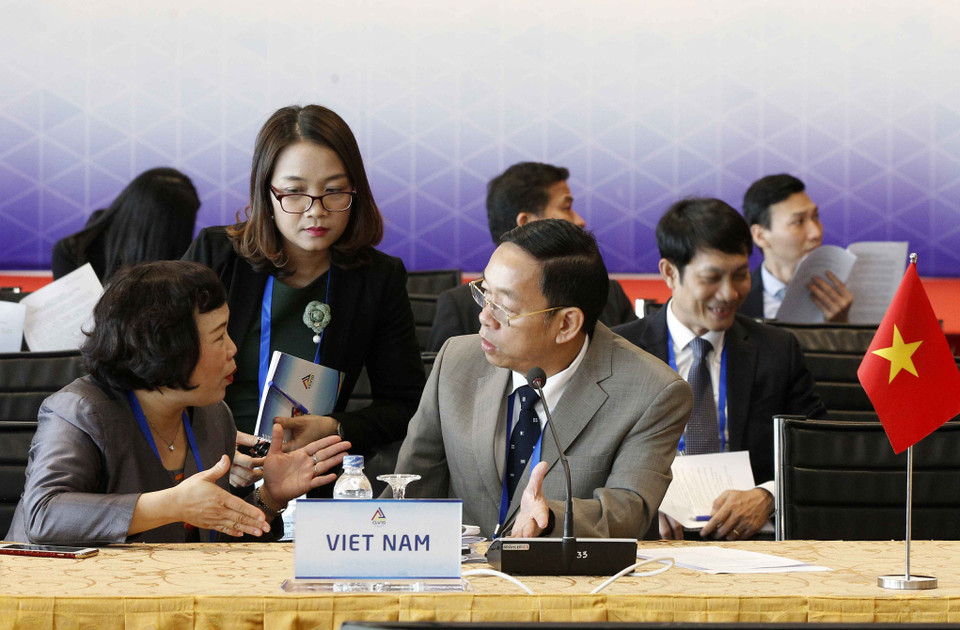 越南代表团。（图片来源：越通社）